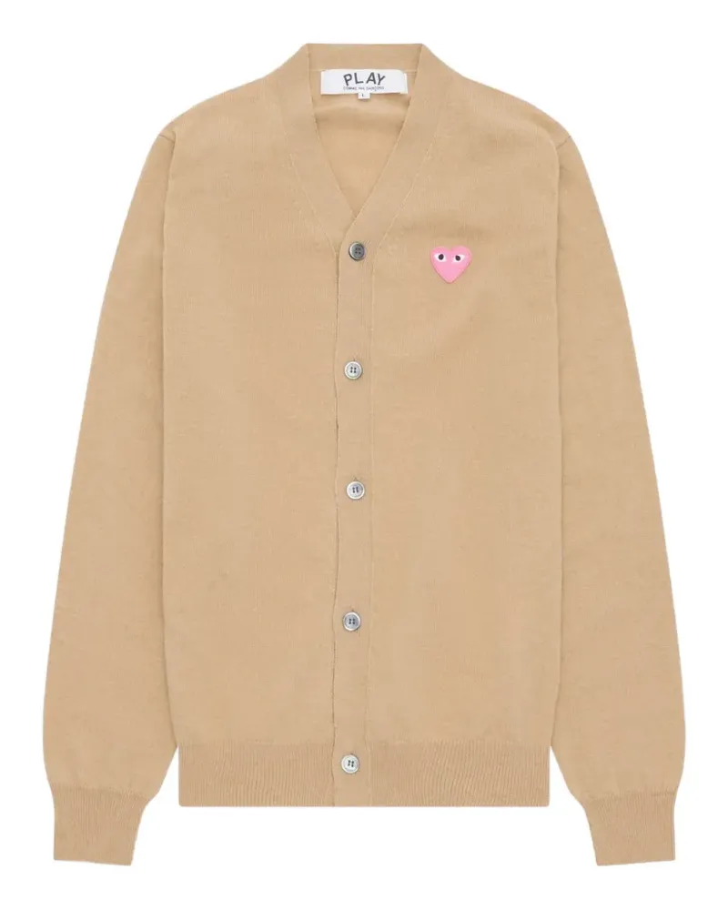 Comme des Garçons Cardigan mit Herz-Patch - Braun Braun