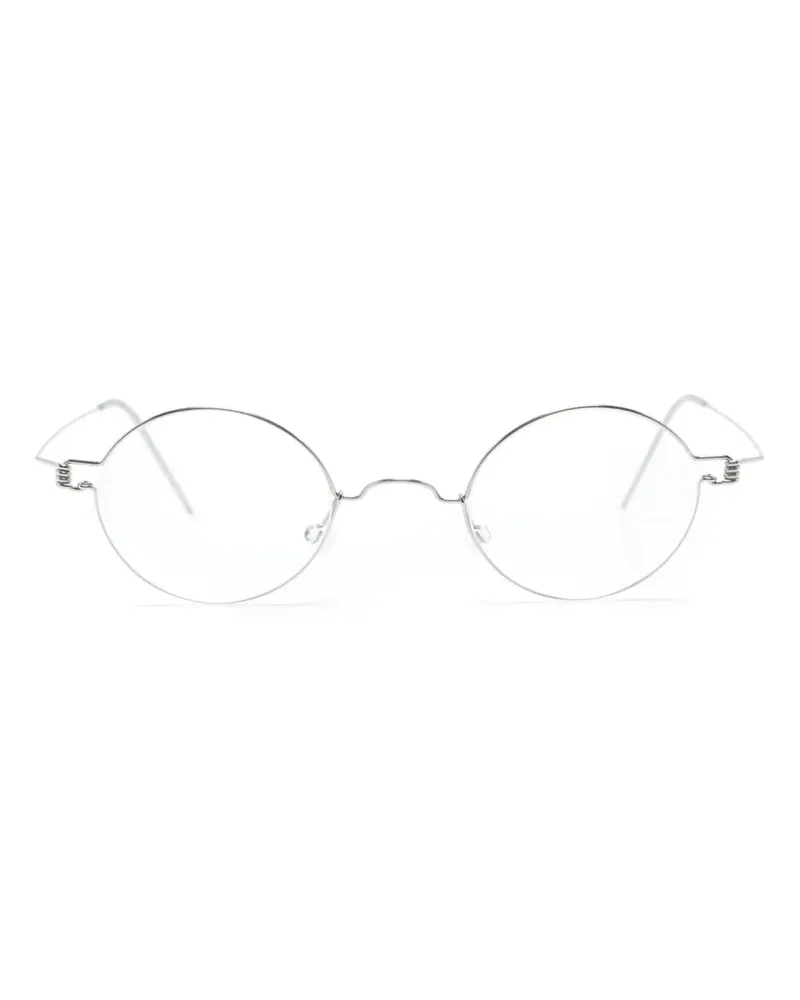Lindberg Brille mit rundem Gestell - Silber Silber
