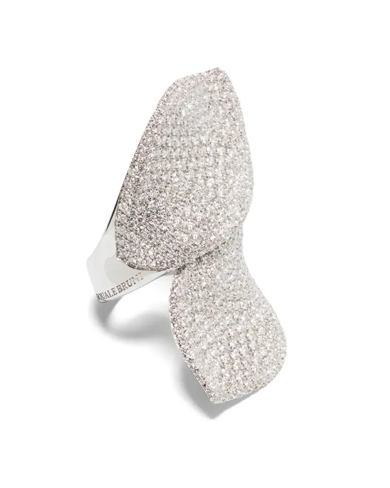 Pasquale Bruni 18kt Weißgoldring mit Diamanten - Silber Silber