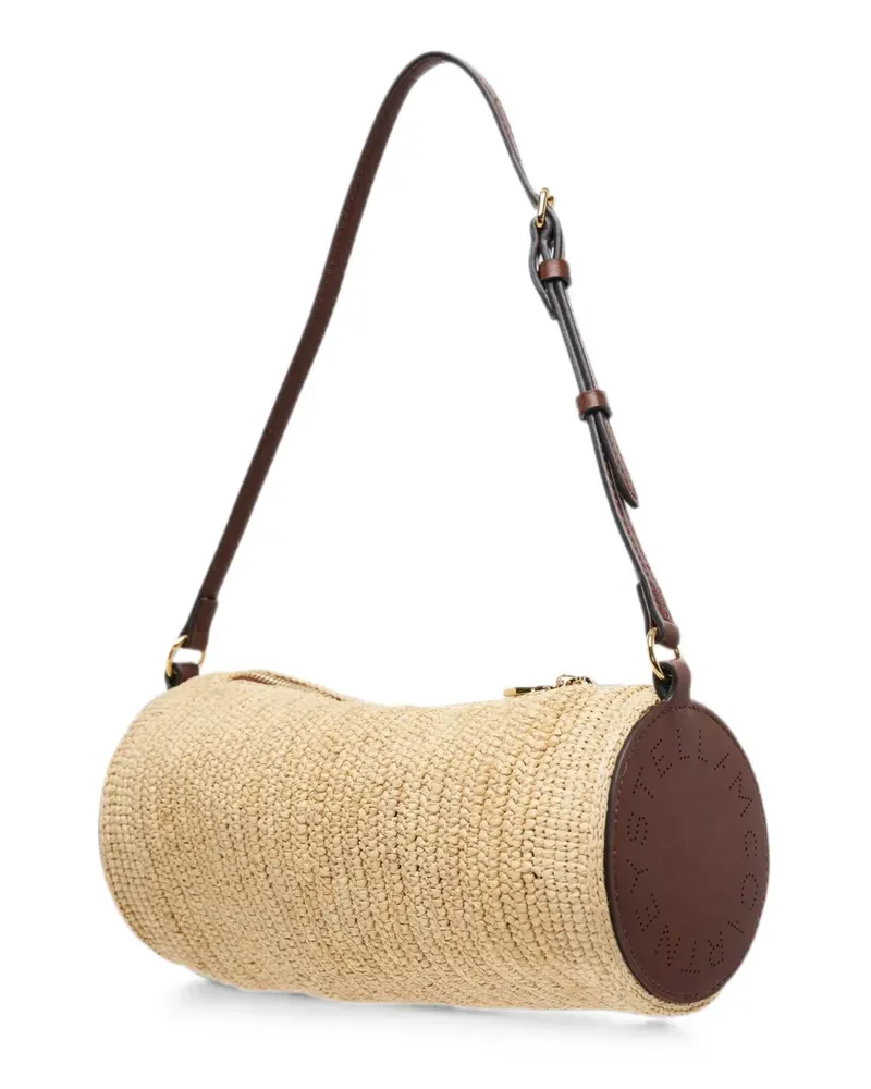 Stella McCartney Schultertasche mit Logo - Nude Nude