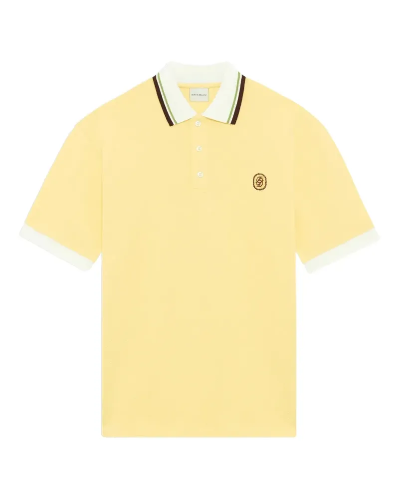 Drôle de Monsieur D Mirror logo-embroidered polo shirt - Gelb Gelb