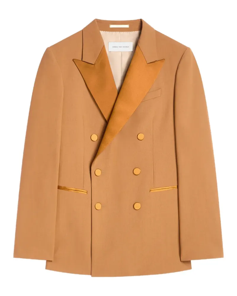Dries van Noten Smoking-Blazer aus Wolle - Orange Orange