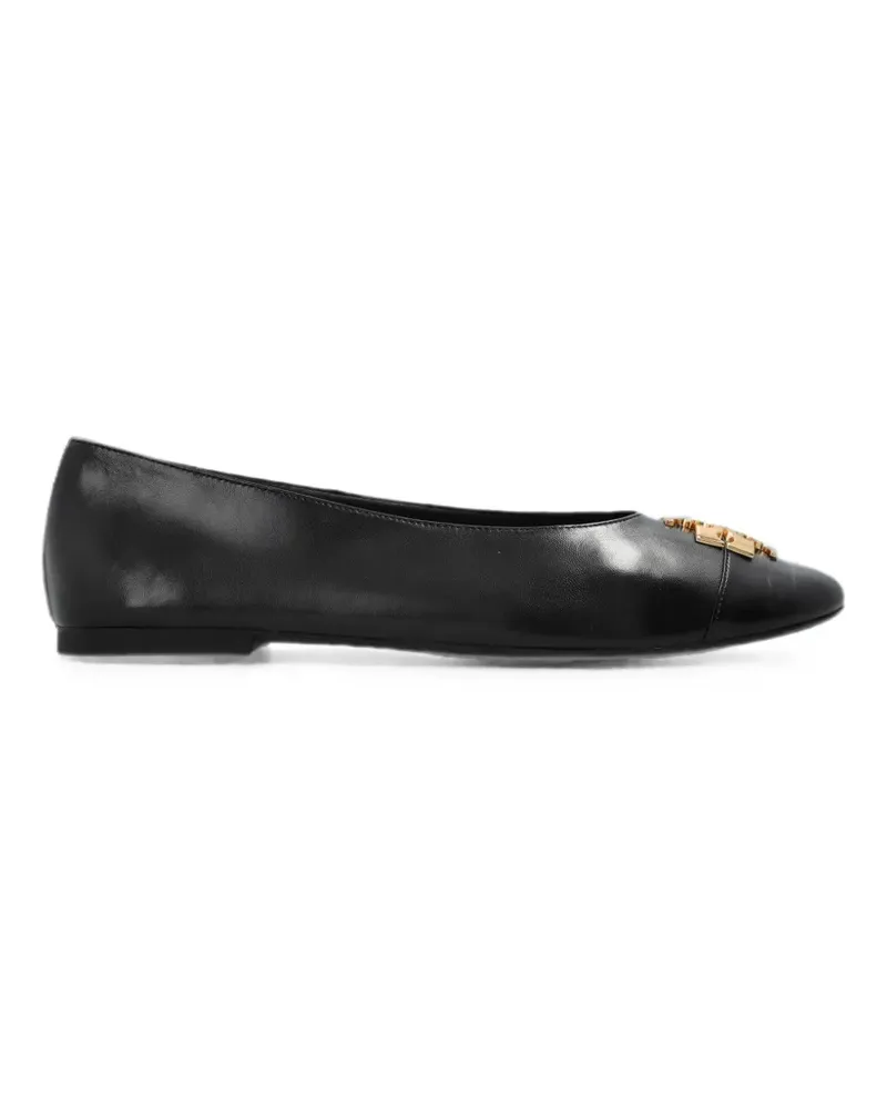 Tory Burch Charlie logo-plaque ballet flats - Schwarz Schwarz