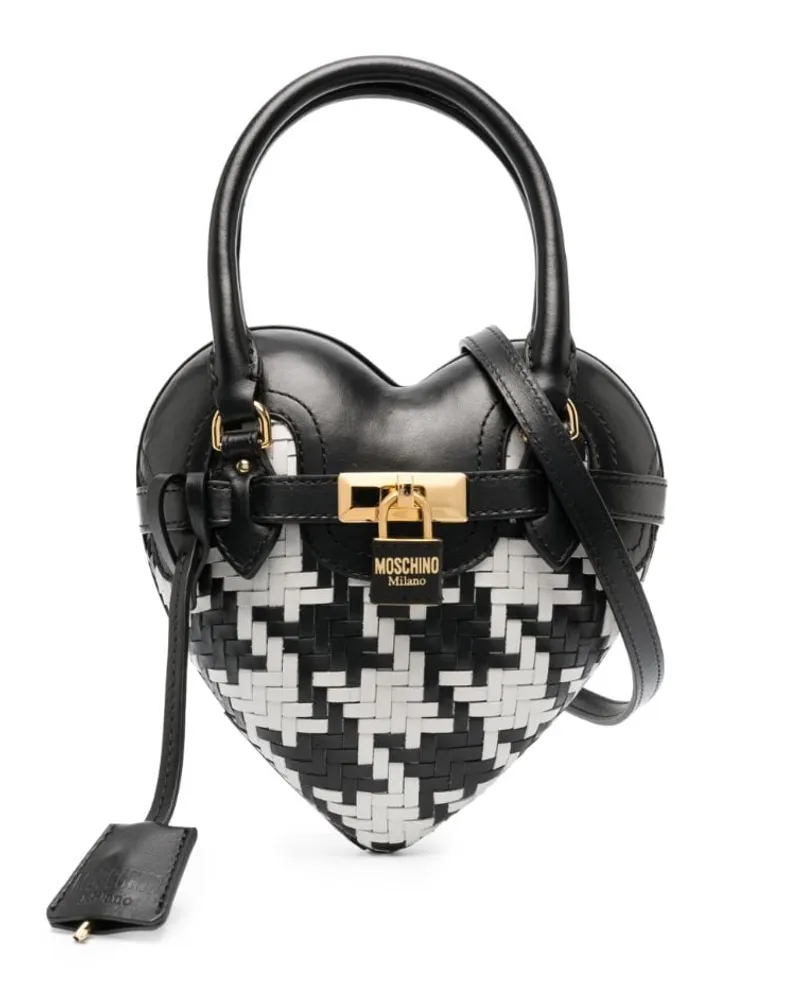 Moschino Gewebte Tasche Schwarz