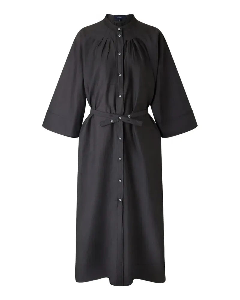 Soeur Hosta Midikleid mit Gürtel - Grau Grau
