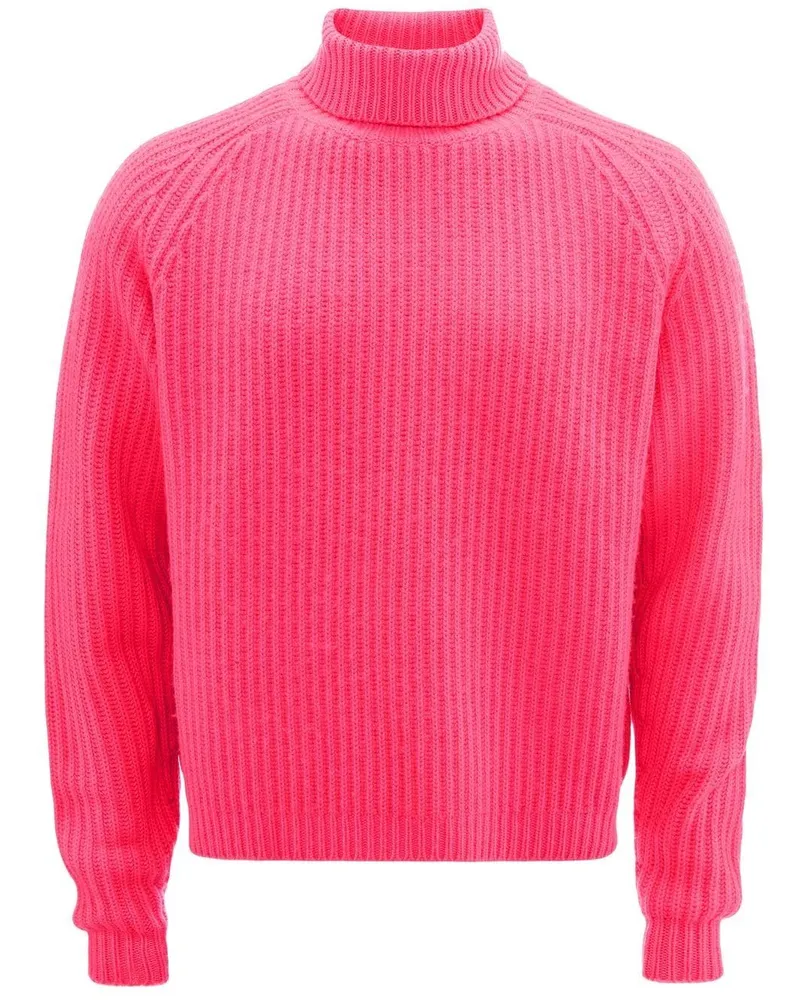 J.W.Anderson Gerippter Pullover mit Stehkragen - Rosa Rosa