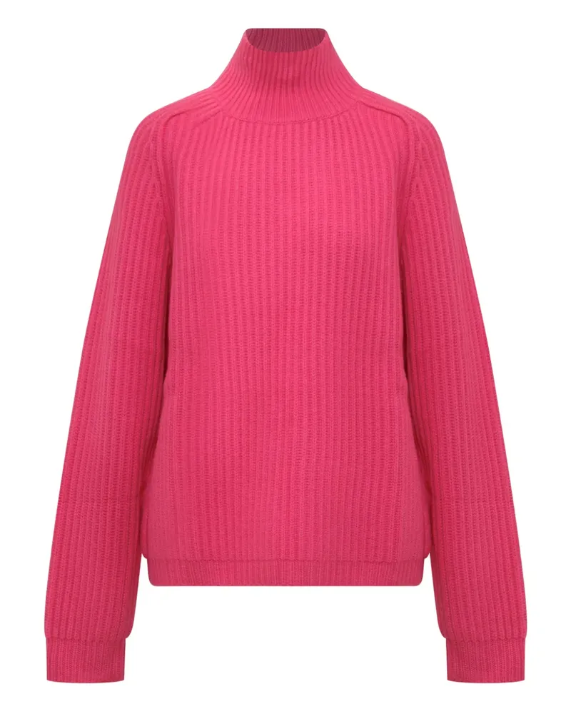 J.W.Anderson Gerippter Pullover mit Stehkragen - Rosa Rosa