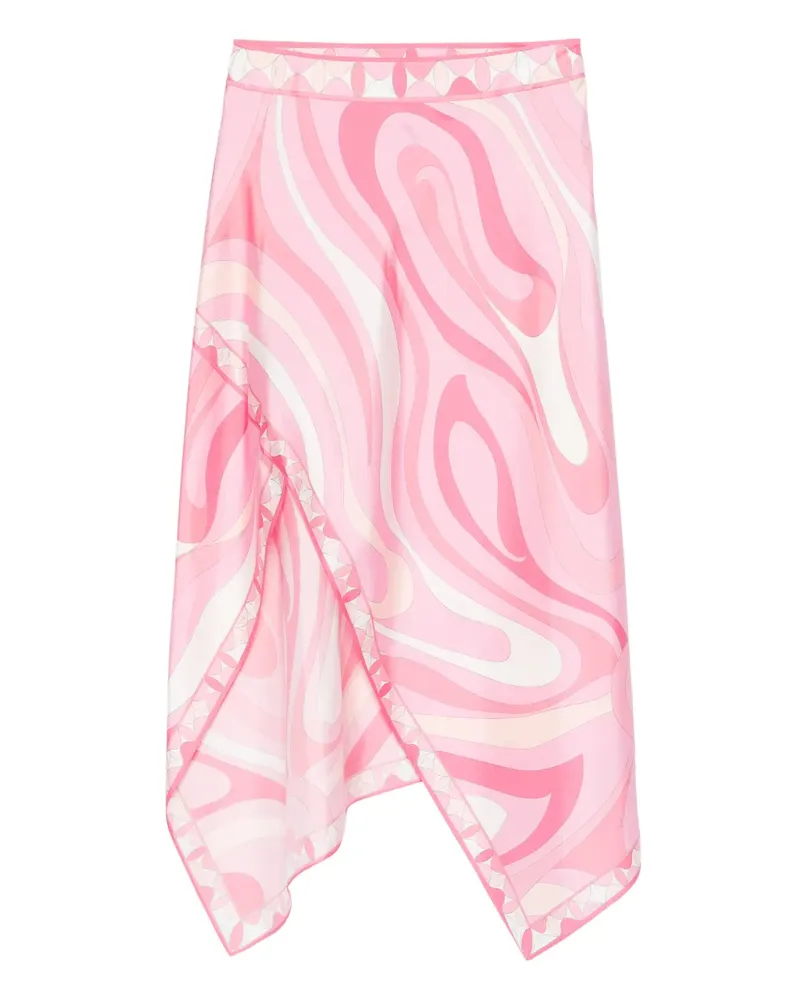 Emilio Pucci Minirock mit Marmo-Print - Rosa Rosa