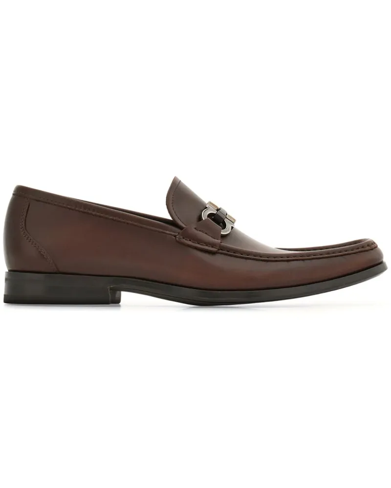 Ferragamo Loafer mit Gancini-Schild - Braun Braun