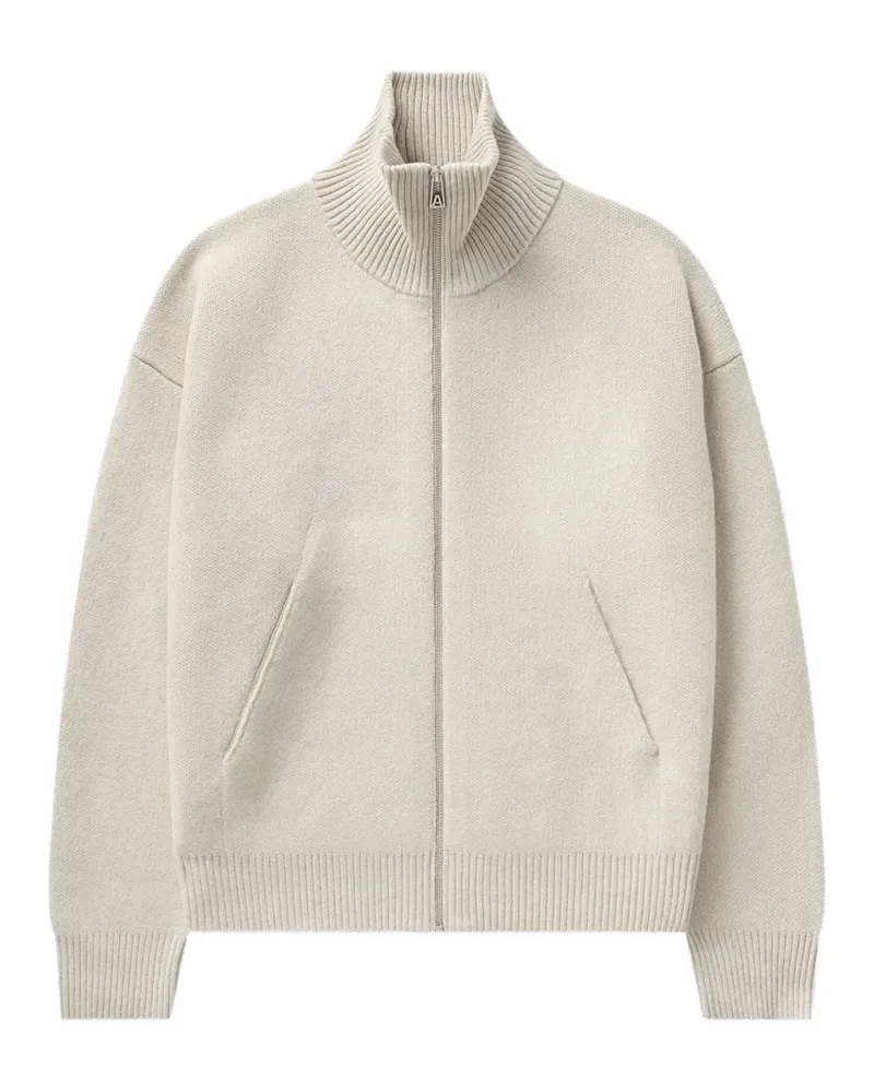 Axel Arigato Core zip-up cardigan - Nude Nude