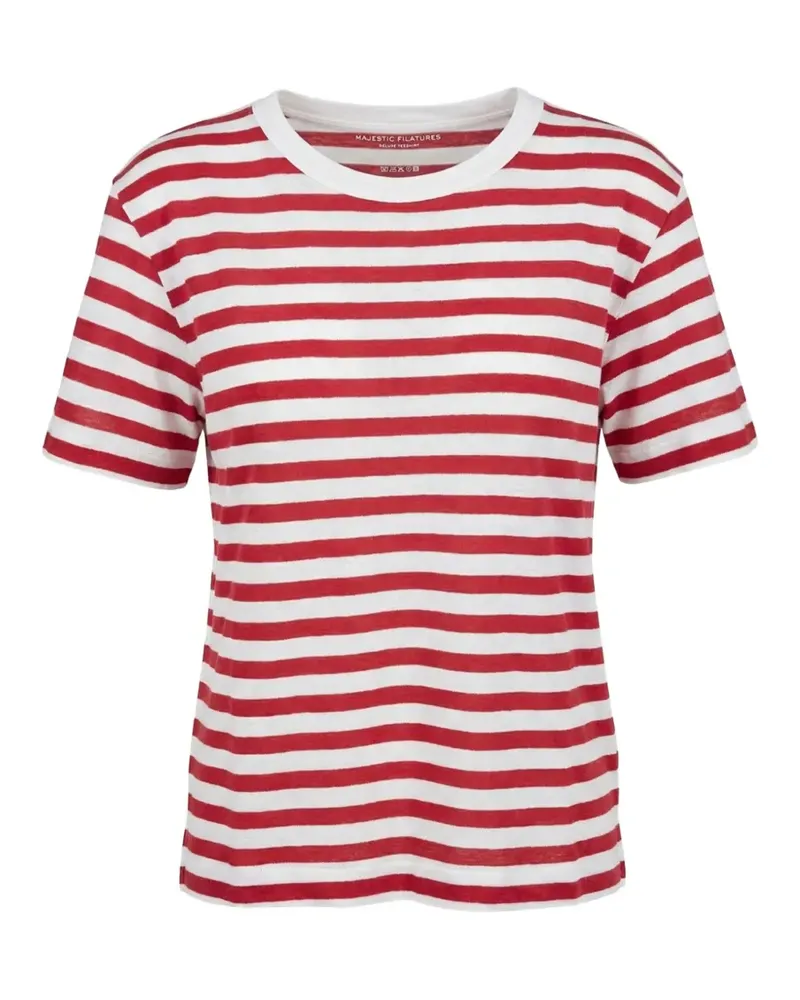 Majestic horizontal-stripe T-shirt - Rot Rot