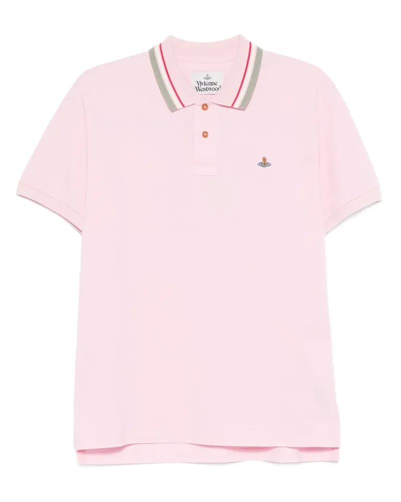 Vivienne Westwood Poloshirt mit Kontrastdetail - Rosa Rosa