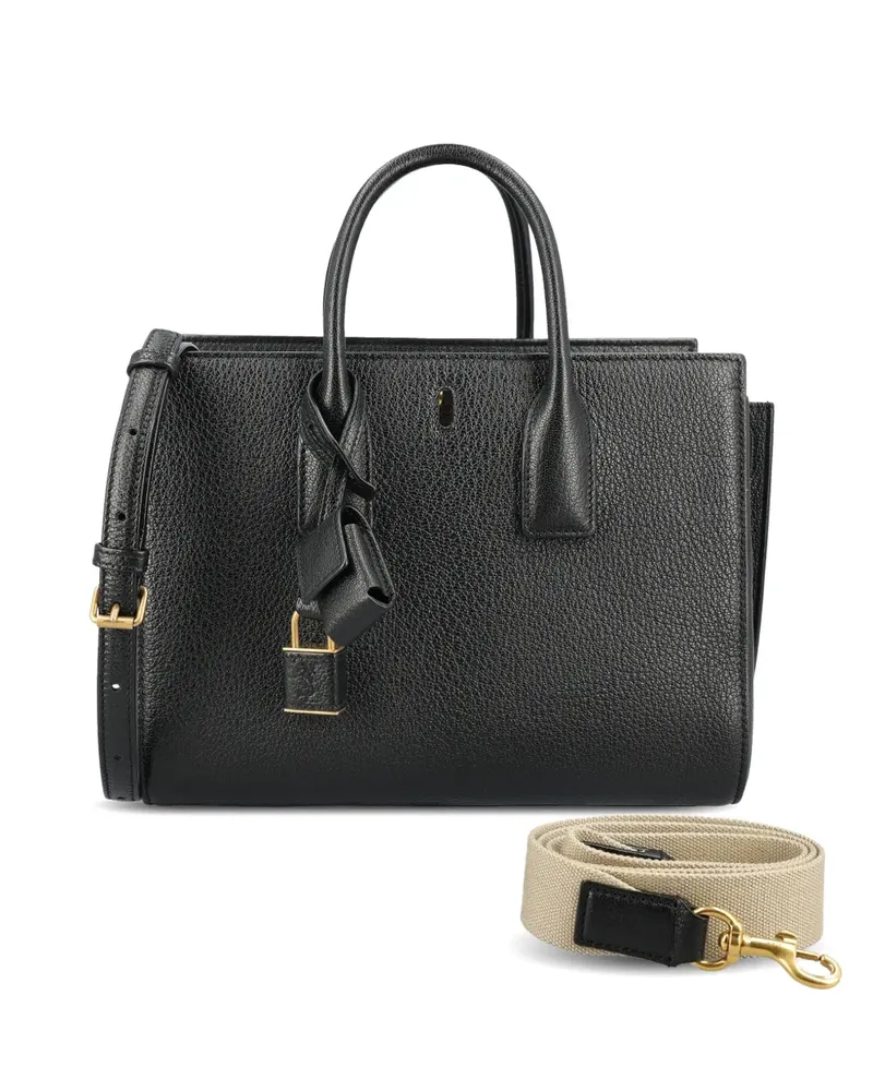 Saint Laurent padlock-detail tote bag - Schwarz Schwarz