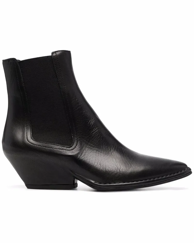 Roberto del Carlo Stiefel mit mittelhohem Absatz - Schwarz Schwarz