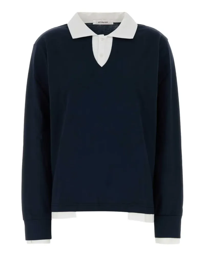 GIMAGUAS Luis layered-effect polo shirt - Blau Blau