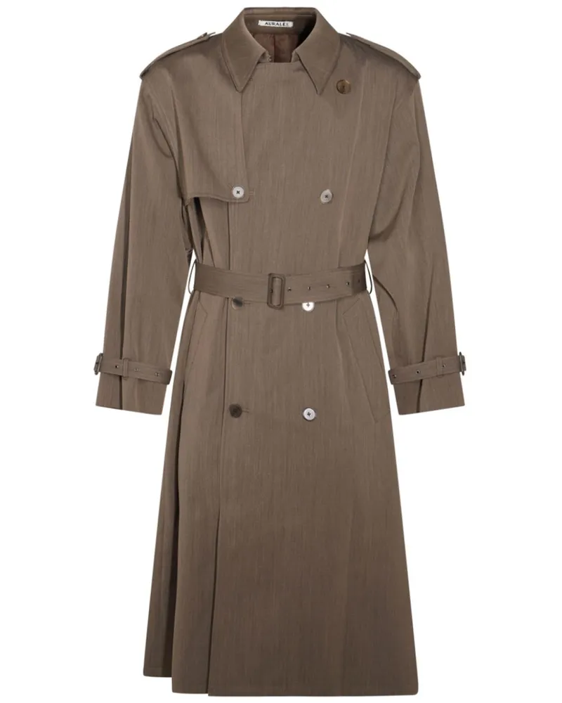 AURALEE Trenchcoat aus Wolle - Braun Braun