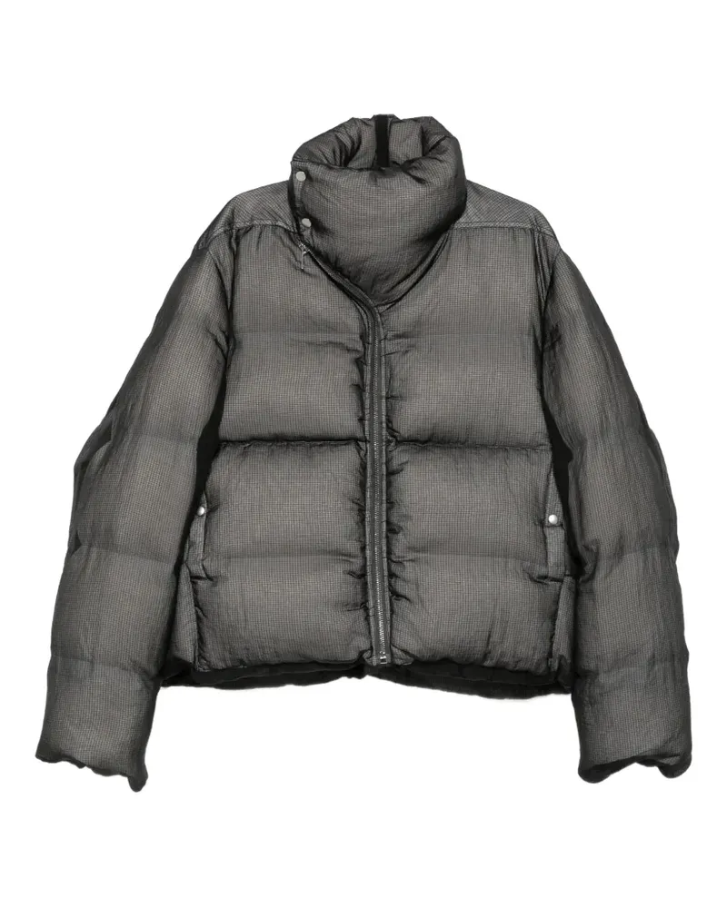 Rick Owens Wattierte Turtle Jacke mit Stehkragen - Schwarz Schwarz