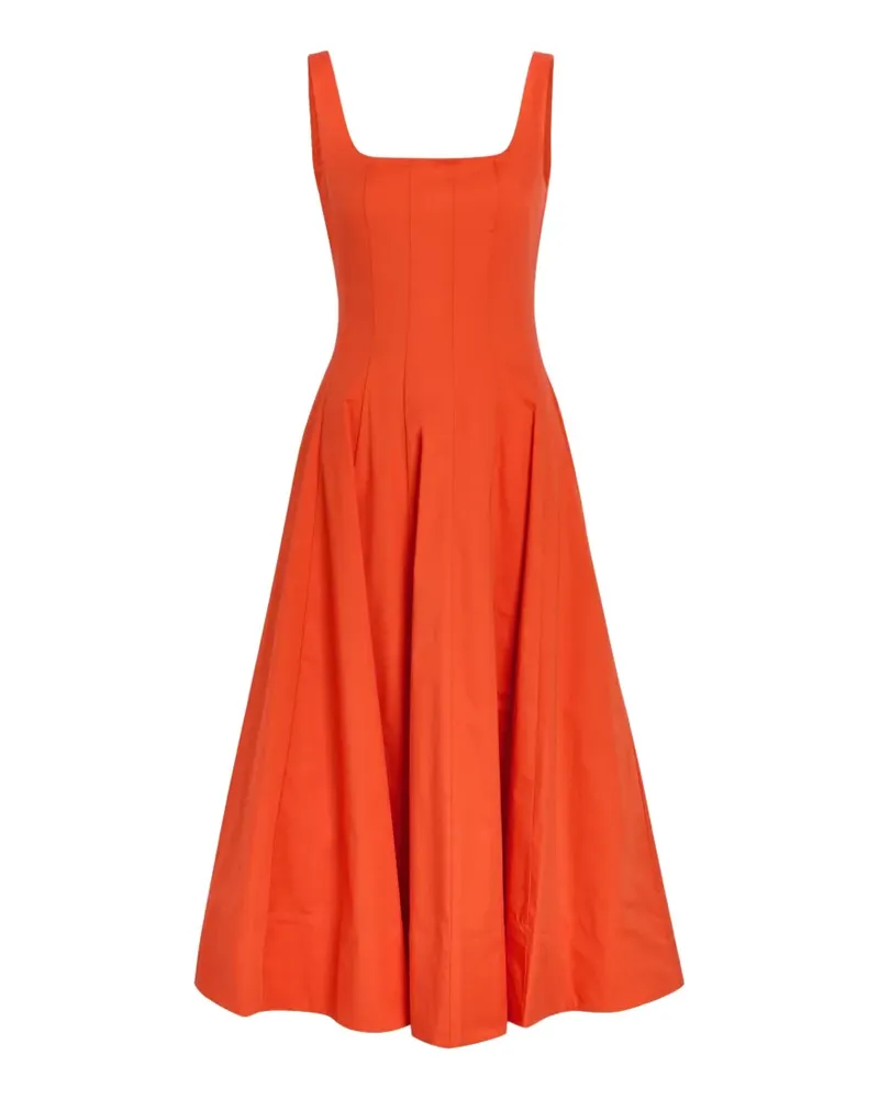 STAUD Ausgestelltes Wells Minikleid - Orange Orange