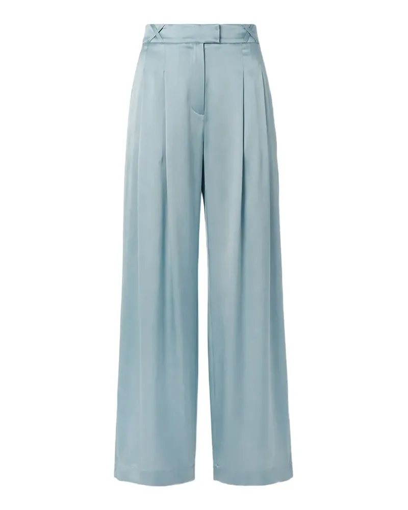 Semicouture pleated wide-leg trousers - Blau Blau