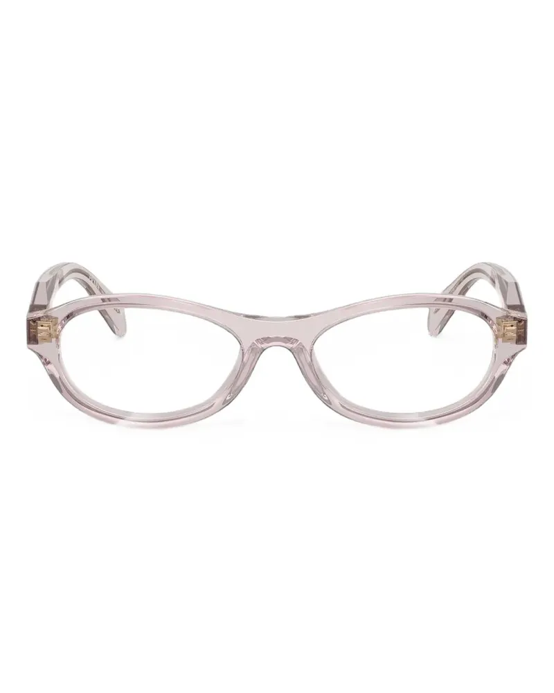 Prada Brille mit ovalem Gestell - Rosa Rosa