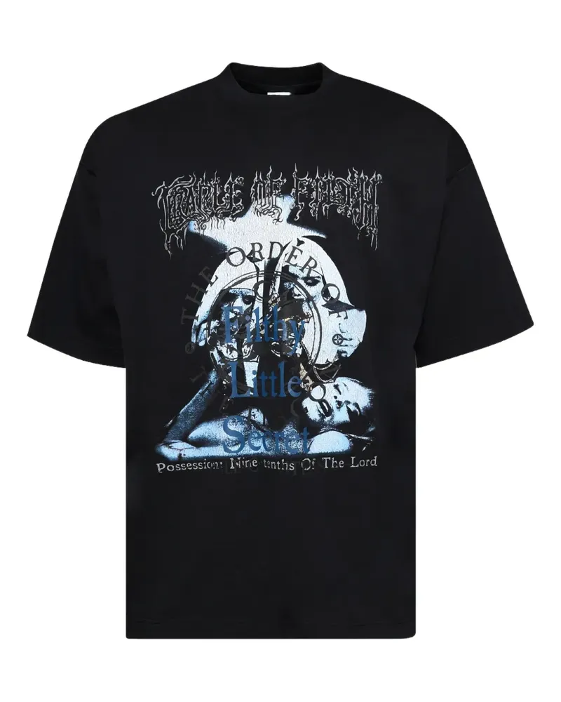 VETEMENTS T-Shirt mit grafischem Print - Schwarz Schwarz