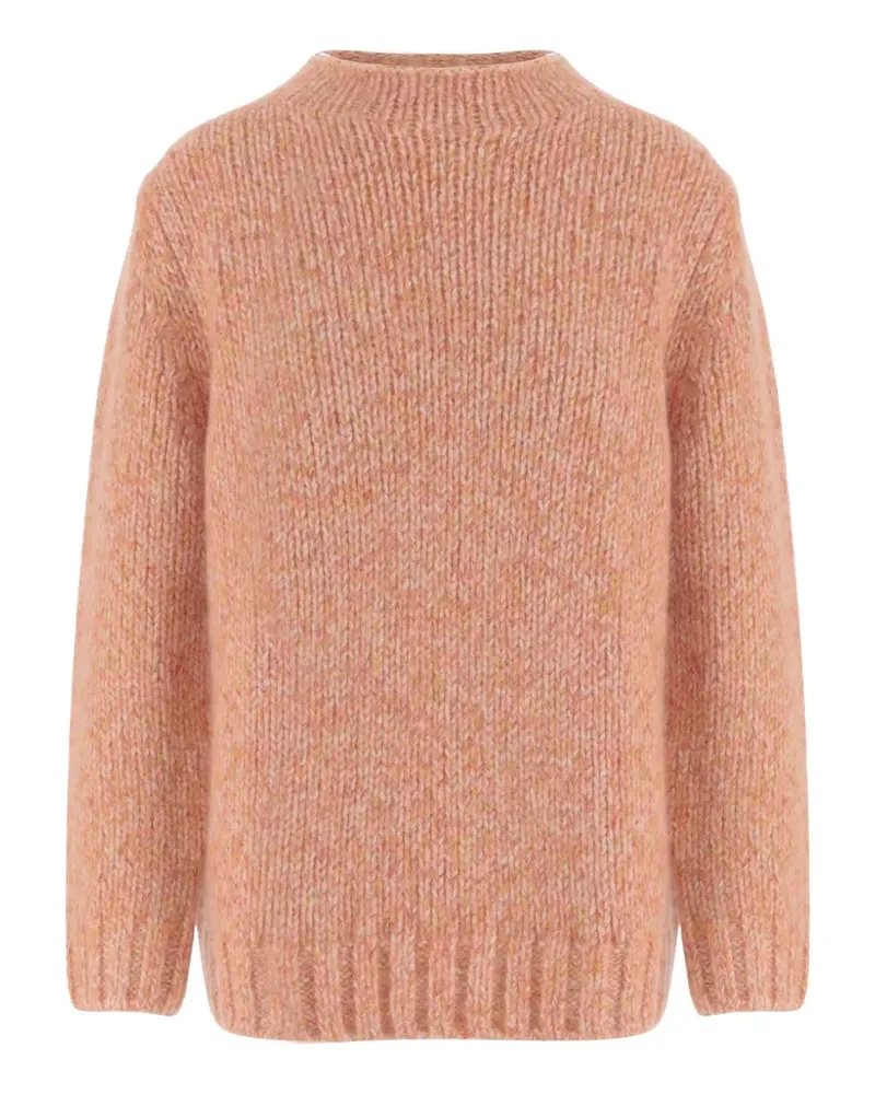 arch4 Grob gestrickter Pullover - Rosa Rosa