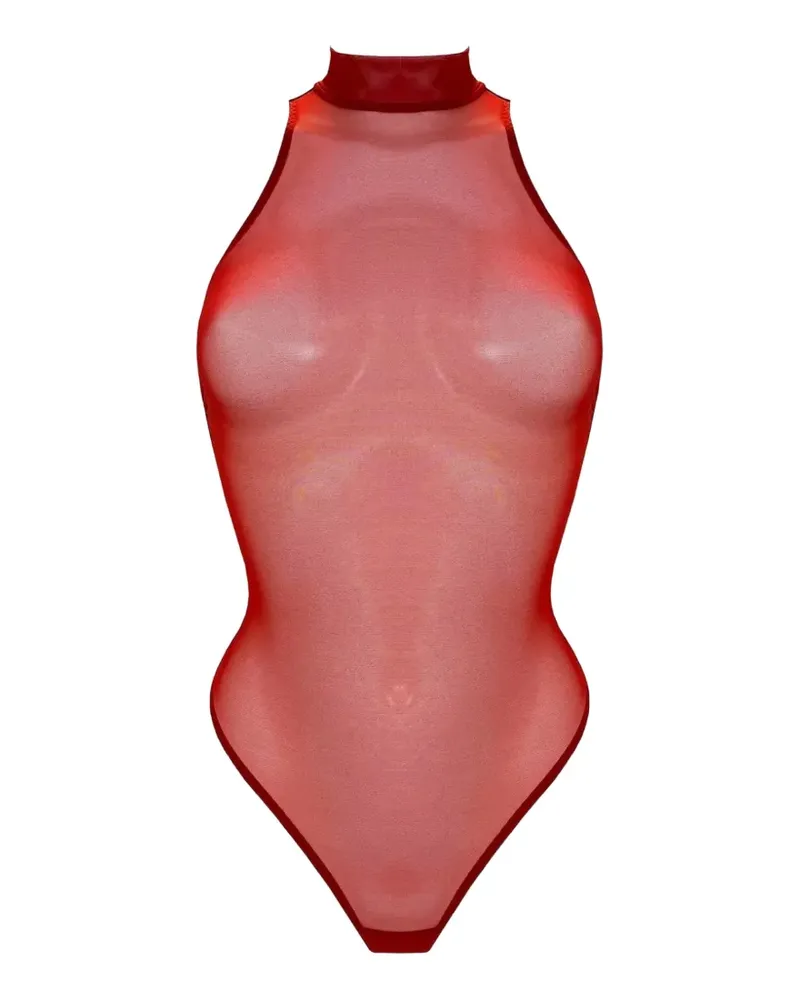 Bordelle Signature Body mit Stehkragen - Rot Rot