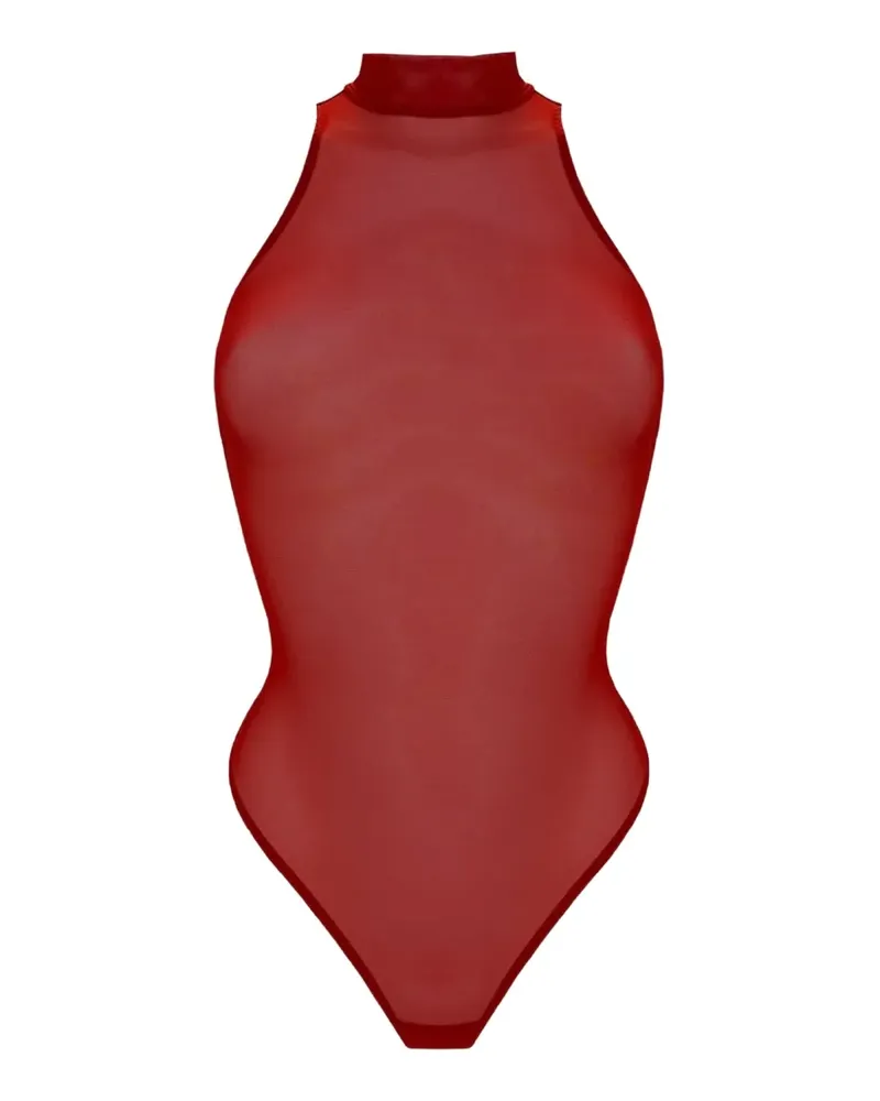 Bordelle Signature Body mit Stehkragen - Rot Rot
