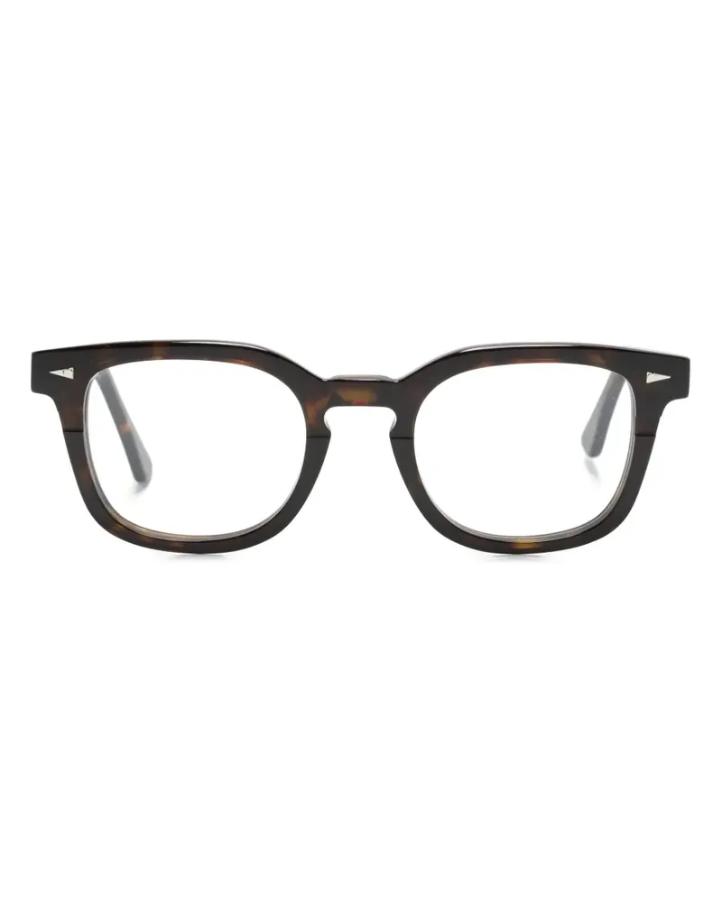 AHLEM Rue Servan Sonnenbrille mit rundem Gestell - Braun Braun