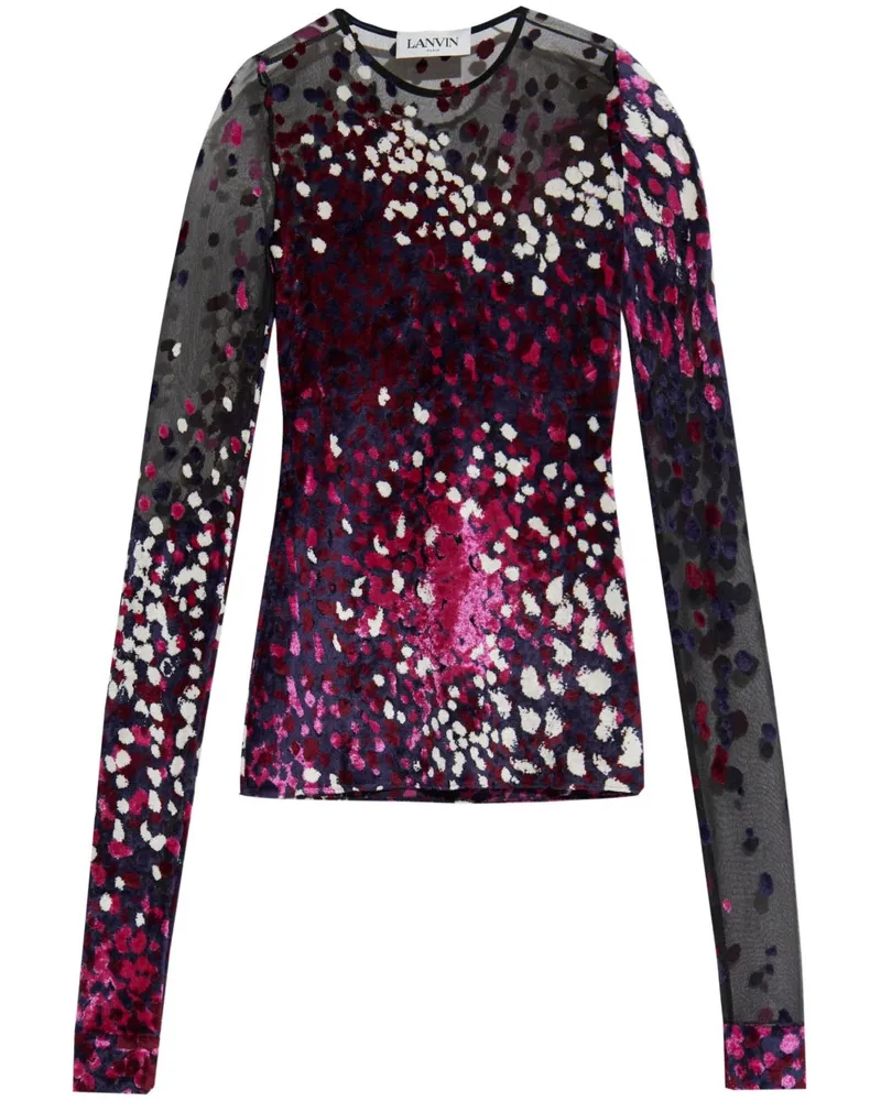 Lanvin Semi-transparentes Oberteil - Rosa Rosa
