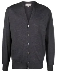 Canali Cardigan mit Knopfleiste Grau