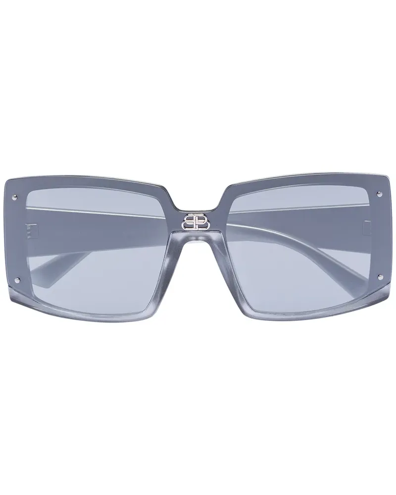 Balenciaga Eckige Sonnenbrille - Grau Grau