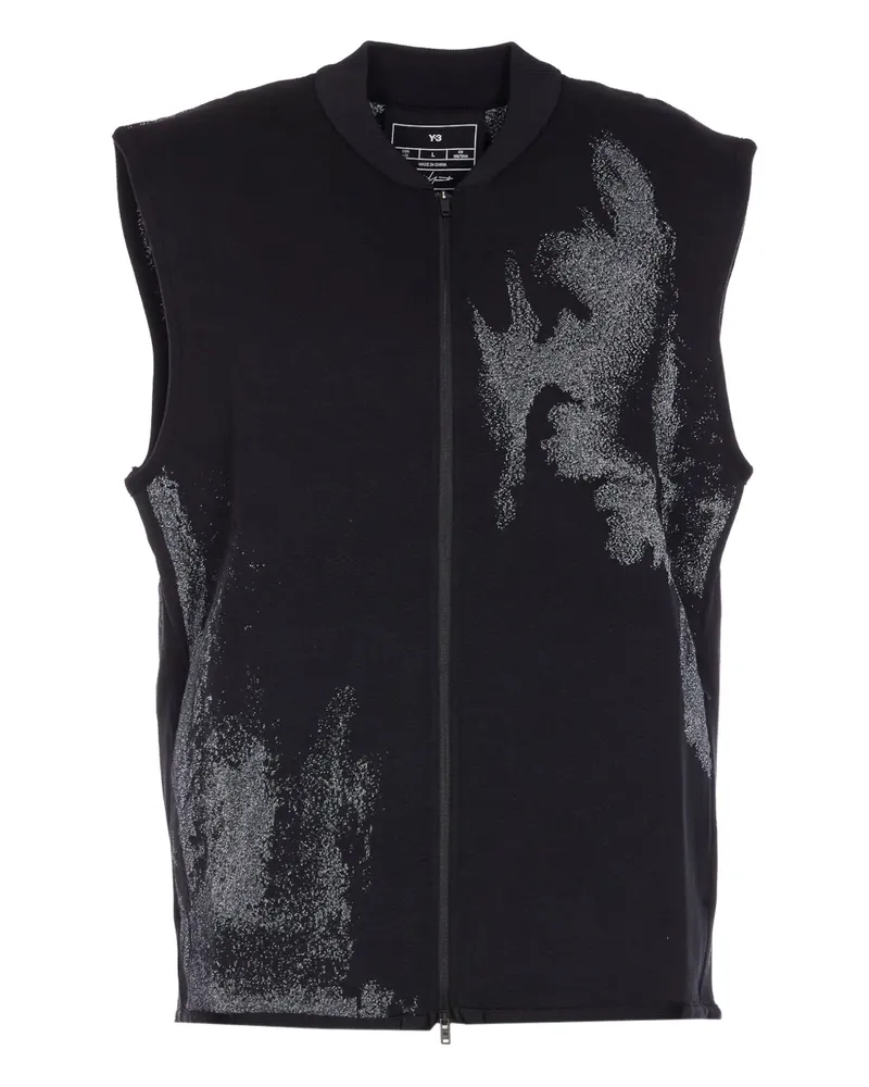 Y-3 Weste mit Reißverschluss - Schwarz Schwarz