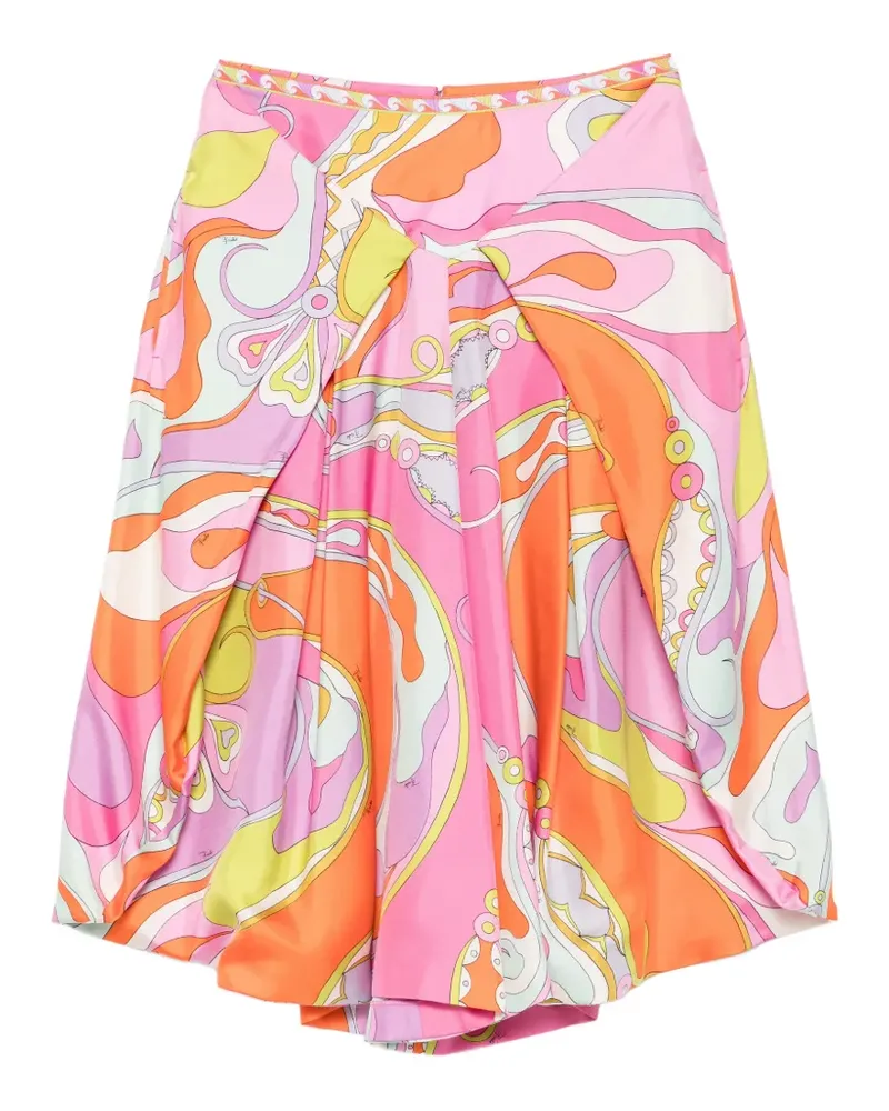 Emilio Pucci Iride-print silk trousers - Rosa Rosa