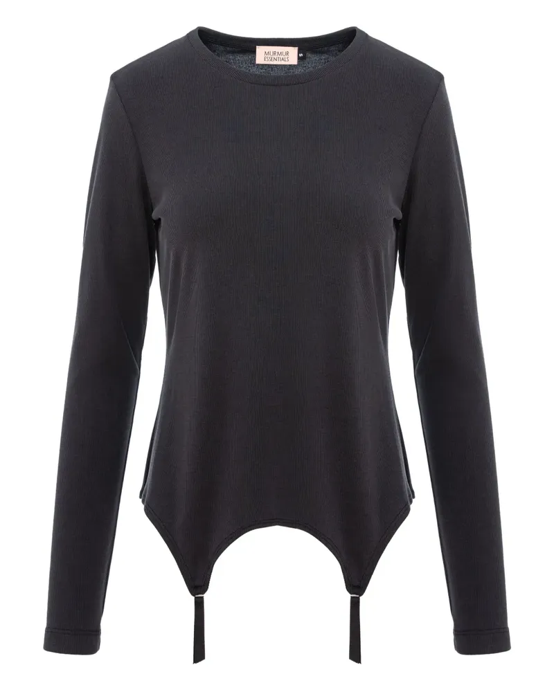 Murmur Garter Top mit Trägern - Schwarz Schwarz