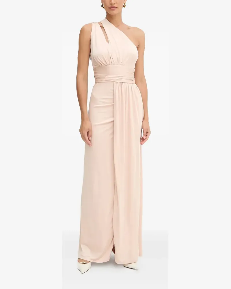 Guess x Marciano One-Shoulder-Maxikleid mit Cut-Out - Nude Nude