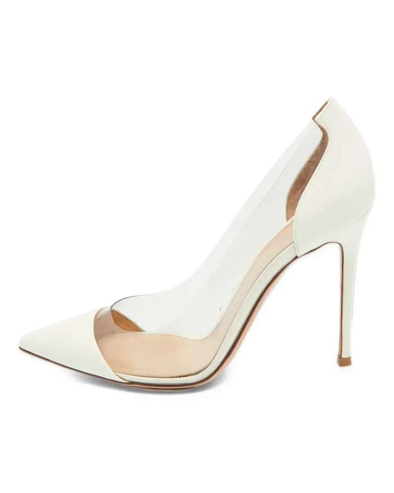Gianvito Rossi Pumps mit spitzer Kappe 70mm - Weiß Weiß