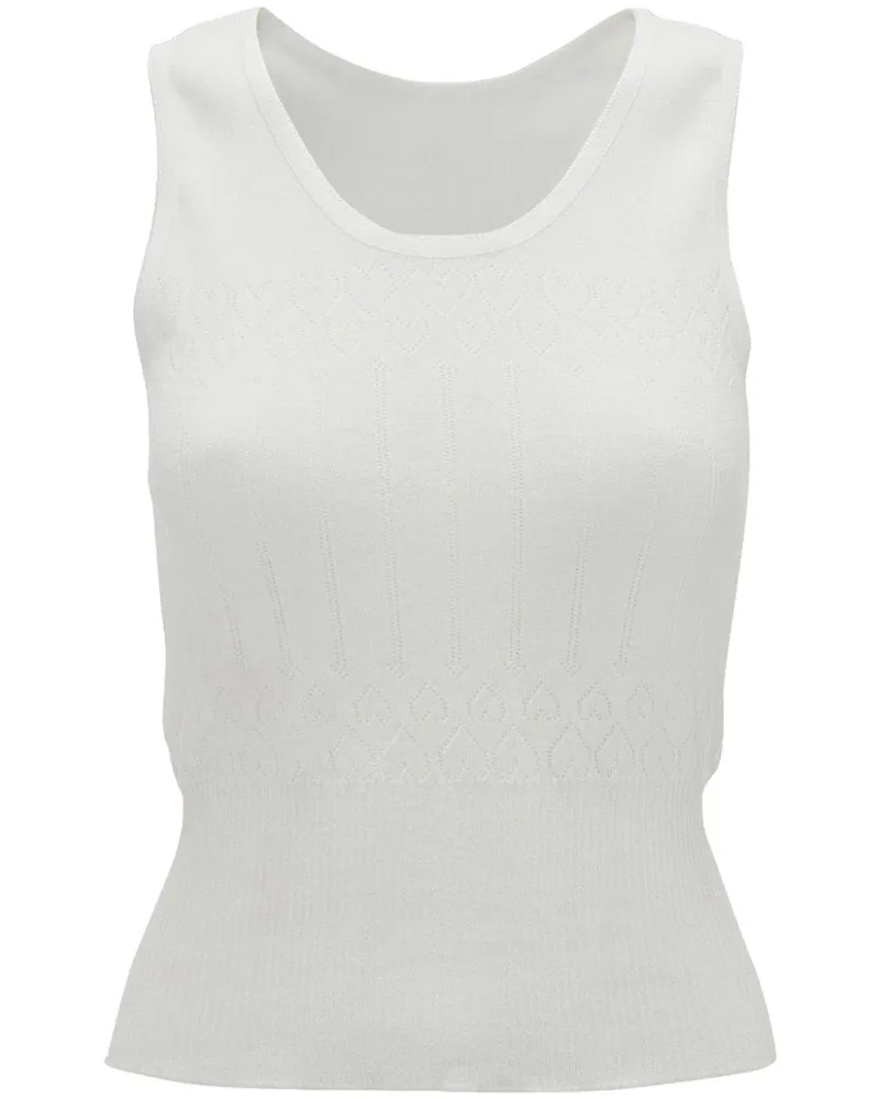 J.W.Anderson Gestricktes Top - Weiß Weiß