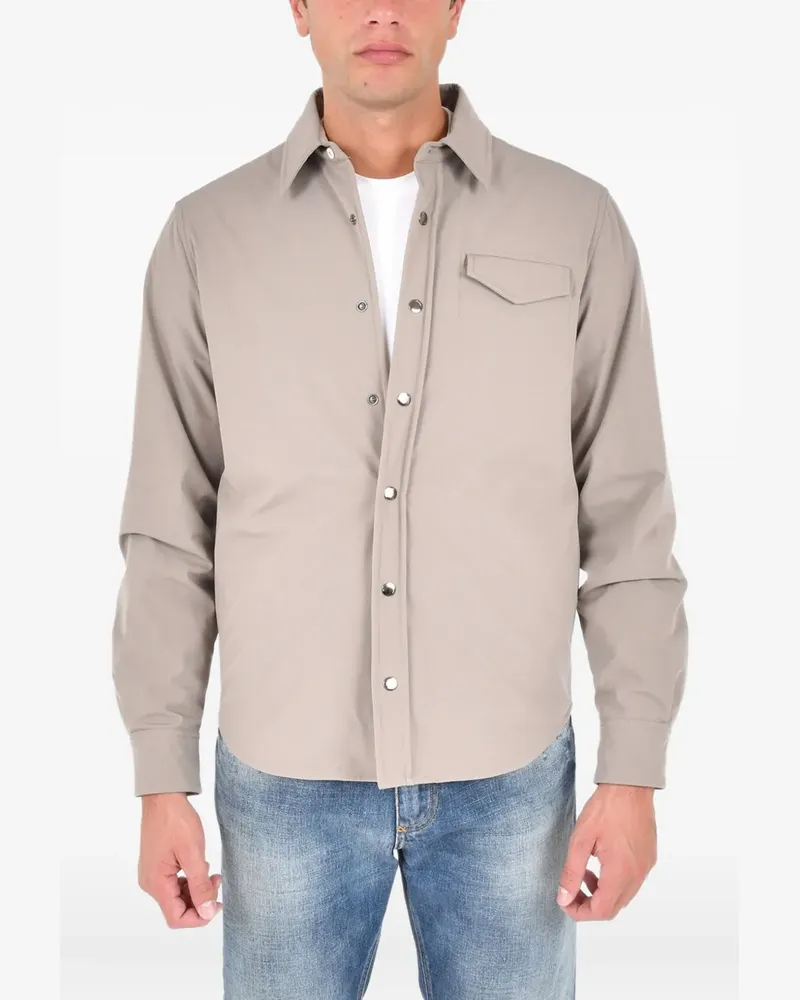 Drumohr  Hemdjacke mit Vordertasche - Nude Nude