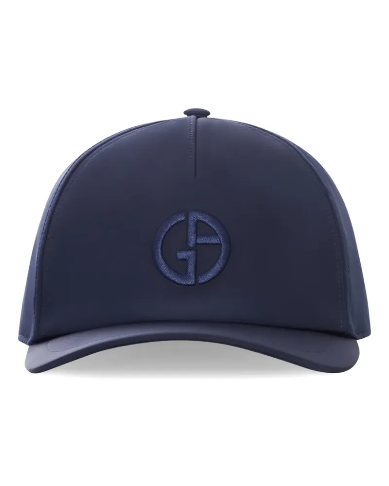 Giorgio Armani embroidered-logo baseball cap - Blau Blau