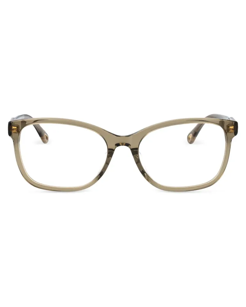 Chloé Brille mit eckigem Gestell - Grün Grün