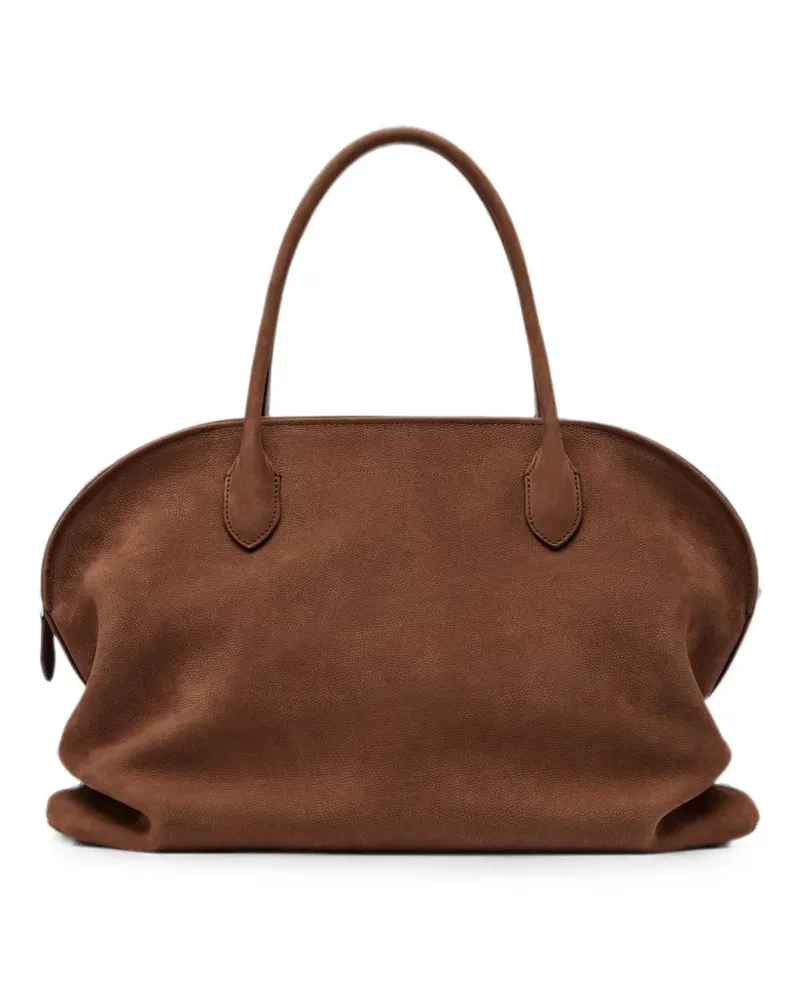 The Row Agnes 15 Schultertasche aus Nubukleder - Braun Braun