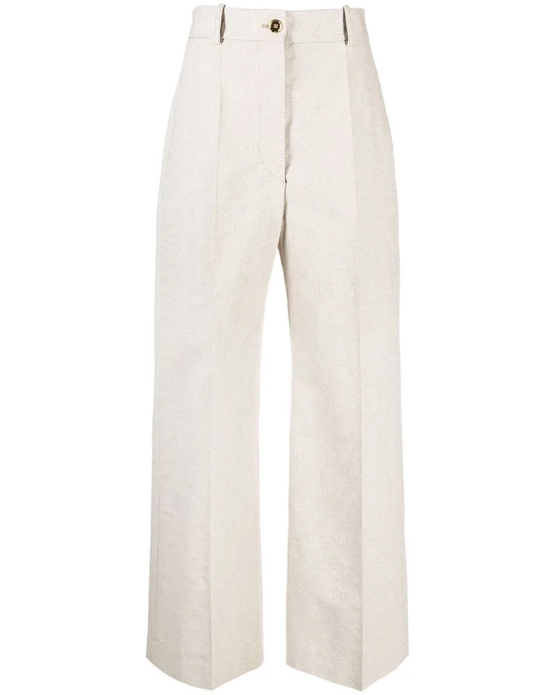 Patou Hose mit Monogrammmuster - Nude Nude