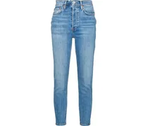 90s Skinny-Jeans mit hohem Bund
