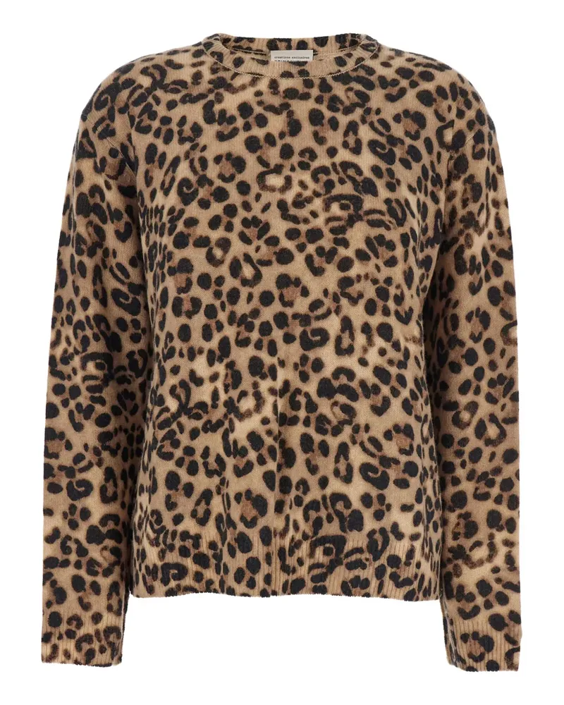 Semicouture Pullover mit Leoparden-Print - Schwarz Schwarz