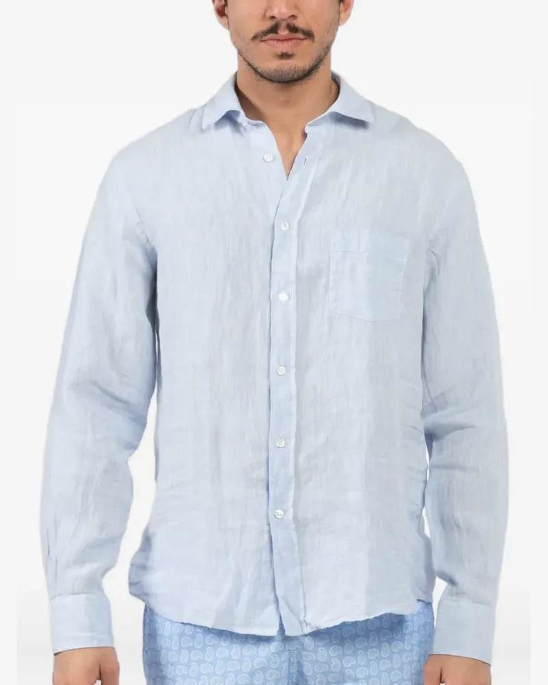 Hartford Hemd aus Leinen - Blau Blau