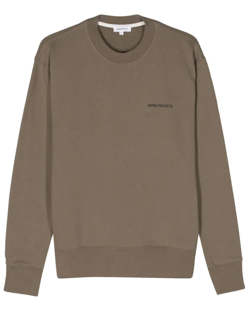 Norse Projects Ame Sweatshirt aus Bio-Baumwolle Grün