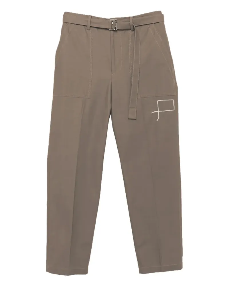 Sacai Hose mit Gürtel - Nude Nude