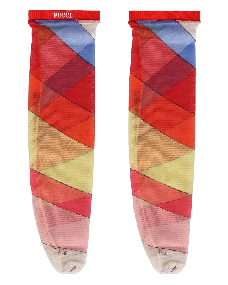 Emilio Pucci Socken mit Print - Rot Rot
