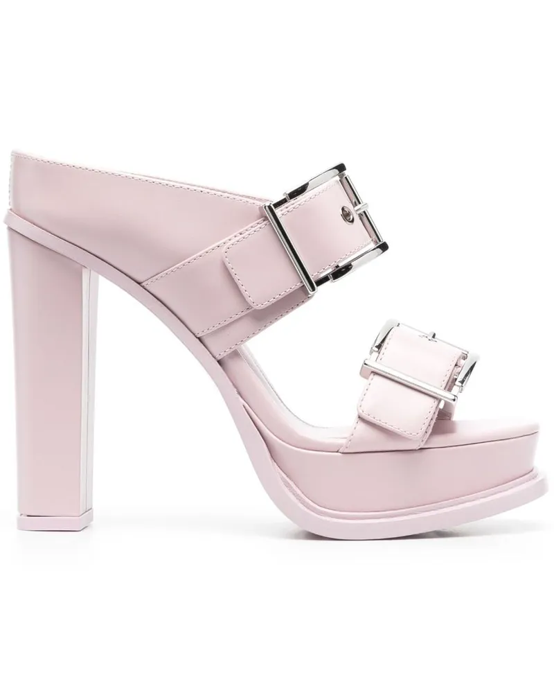 Alexander McQueen Mules mit Plateau 120mm - Rosa Rosa